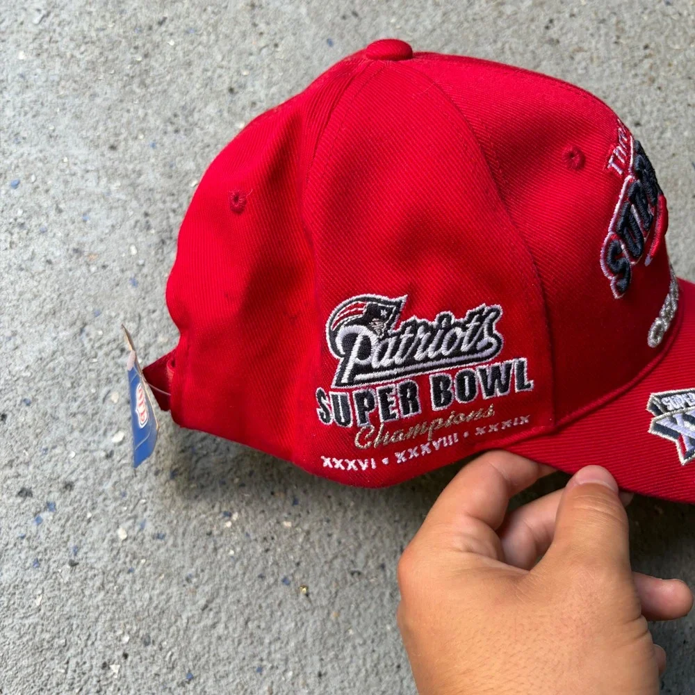 New England Patriots Reebok Three Time Super Bowl Champions Adjustable Hat NWT